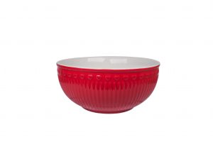 Porcelanasta posodica LOVE v rdeči barvi L 17×7,5 cm Isabelle Rose - Z NAPAKO